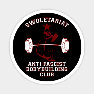 Swoletariat Bodybuilding Club - Socialist, Leftist, Anti-Fascist Magnet